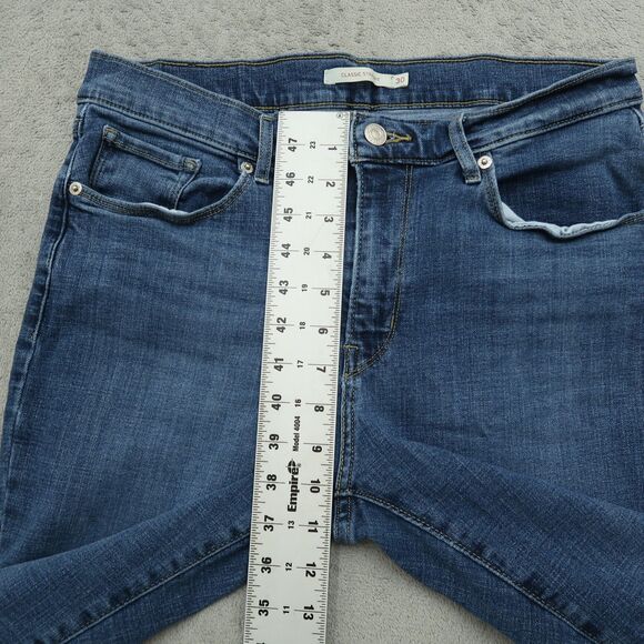 Levi's Jeans Women's Size 10M Blue Mid-Rise Classic Straight Denim 28.5" Inseam - Picture 9 of 16